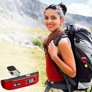 Balanza digital portatil para maletas de viajes