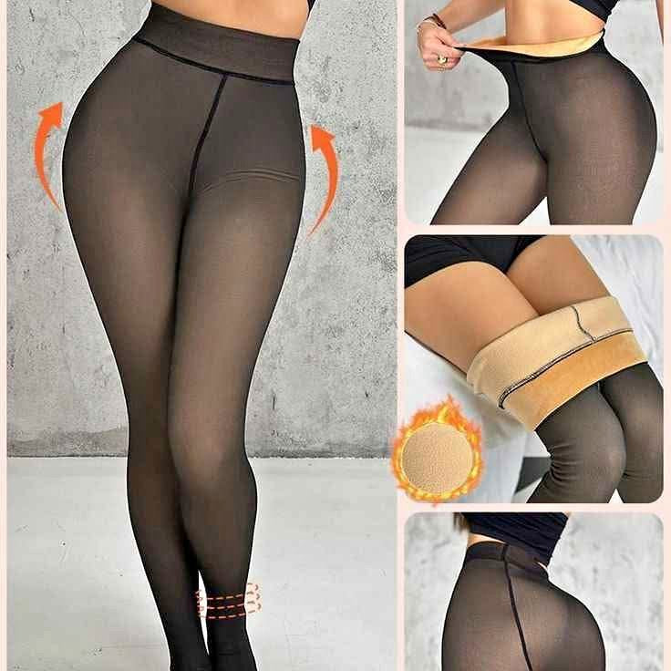 Pantis Térmicos Efecto Piel Con Push Up y Faja en Cintura