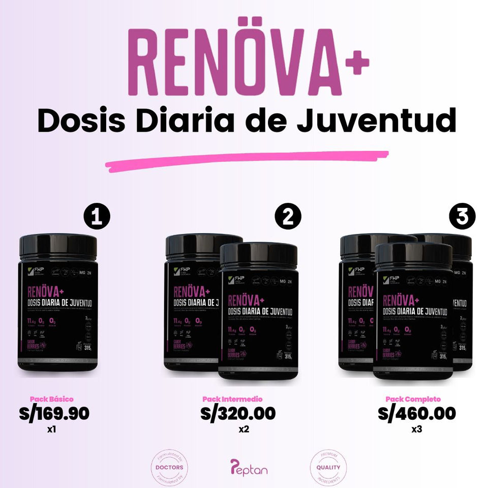 RENÖVA+ | TU DOSIS DIARIA  DE JUVENTUD Y VITALIDAD