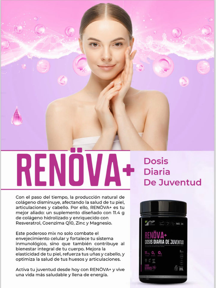 RENÖVA+ | TU DOSIS DIARIA  DE JUVENTUD Y VITALIDAD